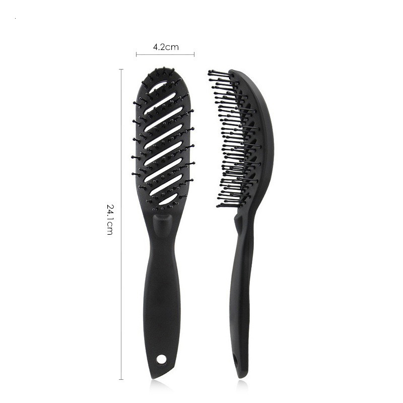 Luxury New Curved Vent Hair Styling Brush Hair Brushes AntiStatic Detangling Scalp Massager Comb Salon Drying Hairdressing Tool Free Shipping Y261026 - view 7