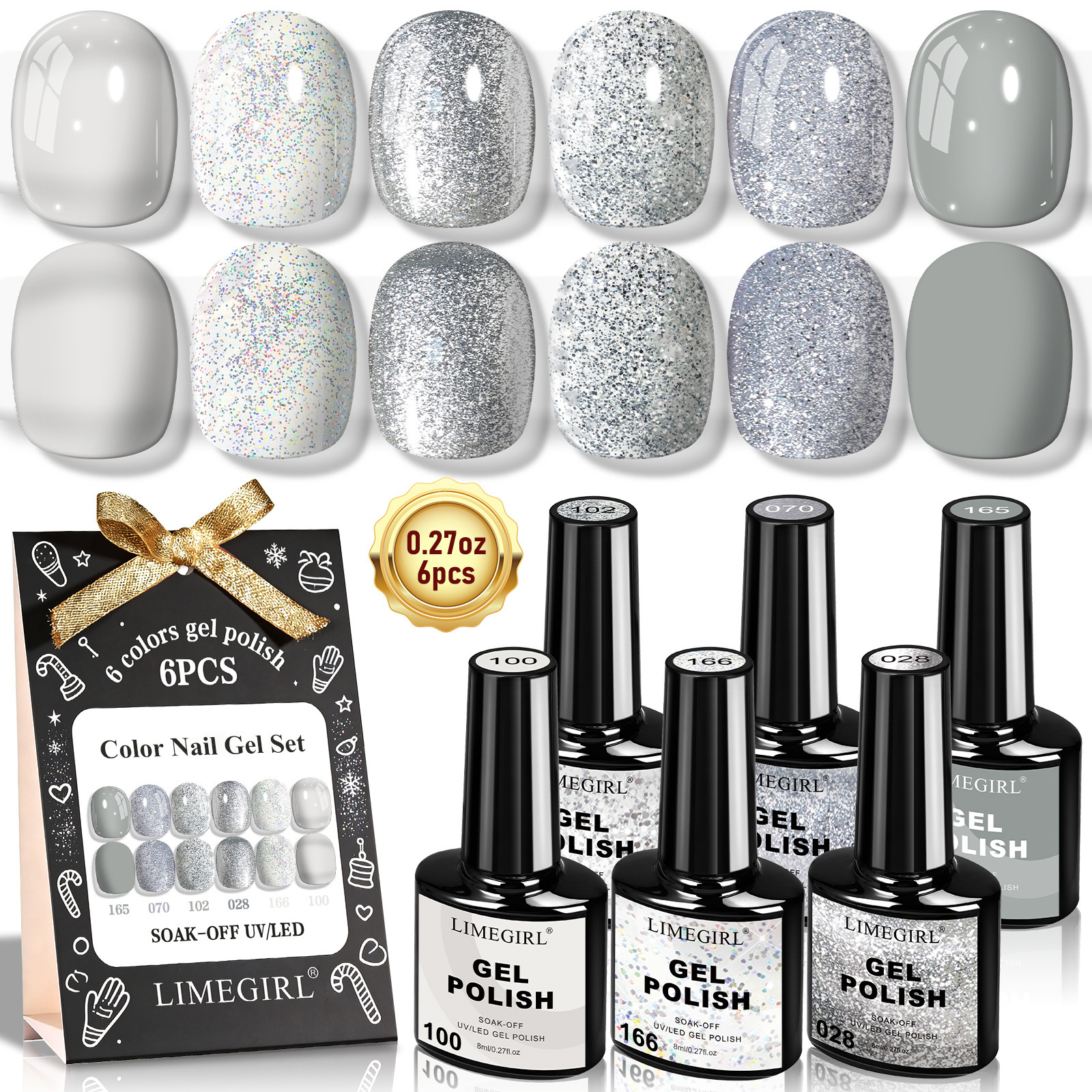 Luxury 2026 New Nail Polish Gel 6 Colors Set Popular Hard Women No Wash Matte Multifunctional Top Base Coat Nail Dryer Lamp Fast Shipping X261026 - view 3