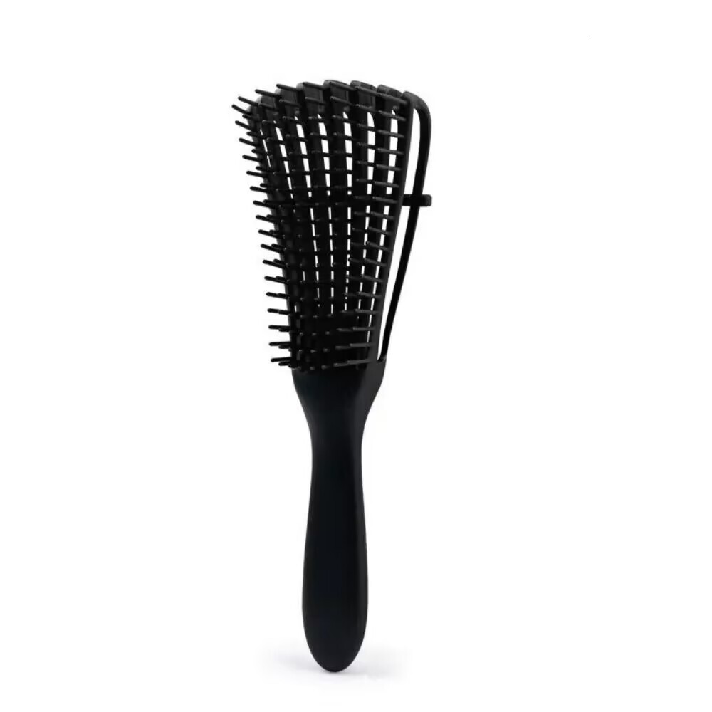 Luxury New Scalp Massage Winding To Sag Anti-Static Wet Curl Brush Salon Hairdressing Tool Special For Real Hair Wigs Fast Shipping Y261026 - view 9