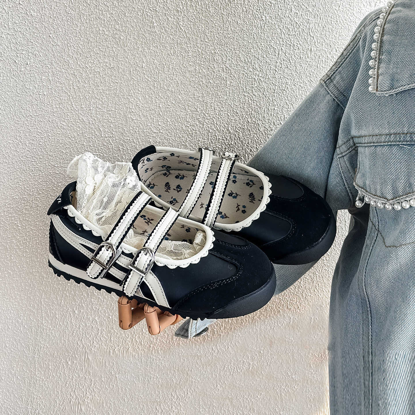 2026 Spring New Collection Girls' Leather Shoes with Soft Soles Baby Flats Children's Mary Janes Fashionable and Versatile for Little Girls  - view 7