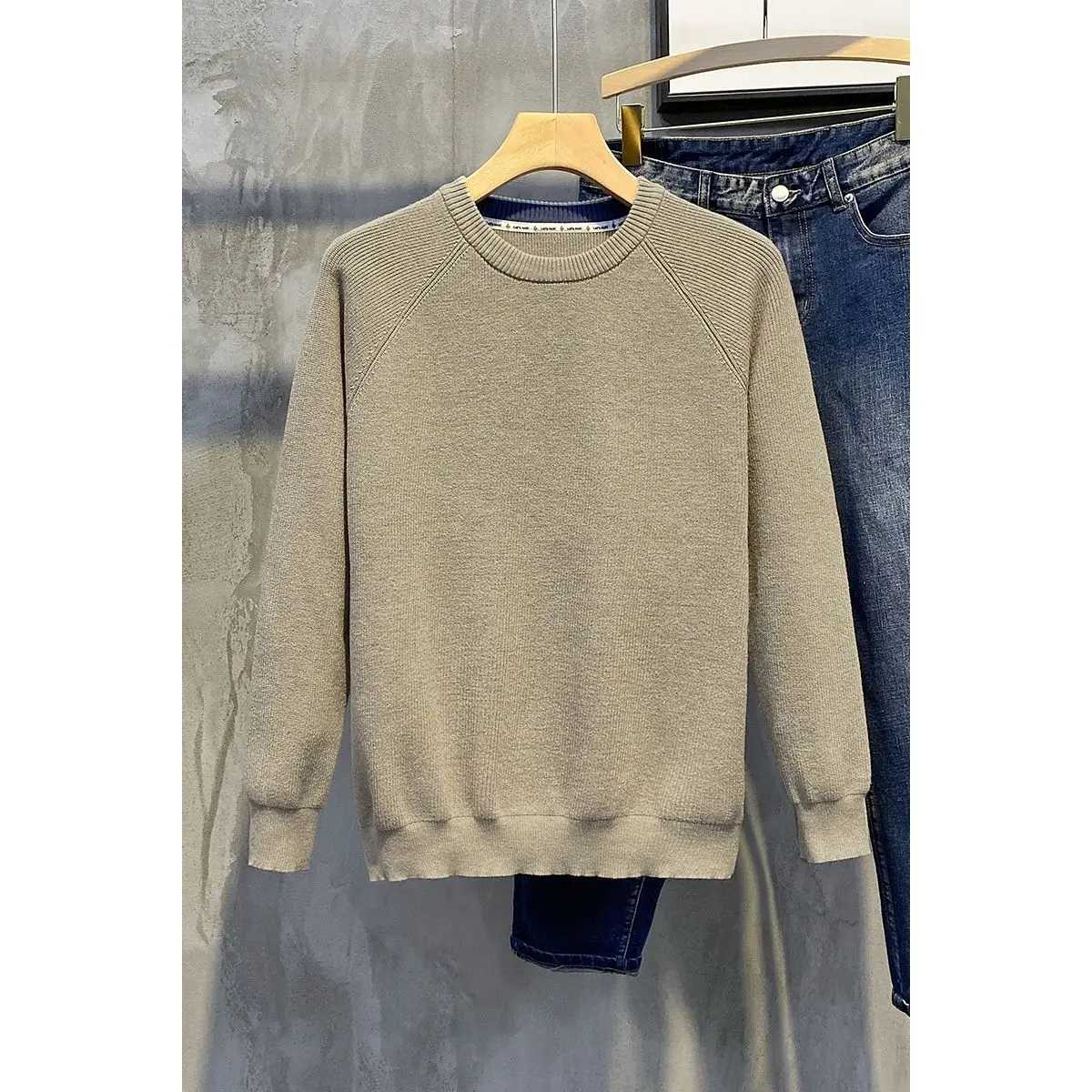 Men's Sweaters Korean Men Pullover Sweater Autumn Winter New Male Fashion Casual Loose Thick O-Neck Knitted Streetwear Knitwear H261026 - view 6