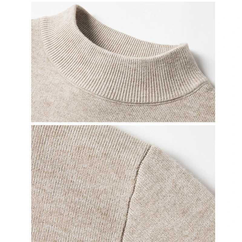 Men's Sweaters Slim Black Tops Men Autumn Winter Turtleneck Long sleeve Slim Pullover Sweater Blouse Top Good Quality Spring Autumn Pullover H261 - view 7