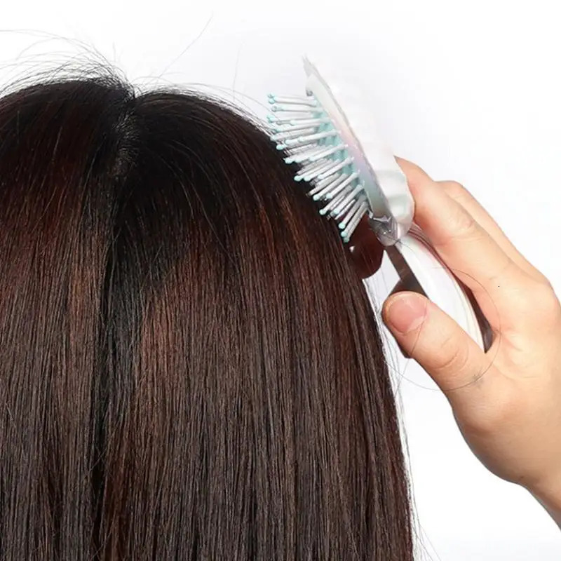 . Shells Folding Comb Airbag Hair Brush With Mirror -static Comb Multifunctional Practical Plastic Hair Brushes Combs 261027 - view 4