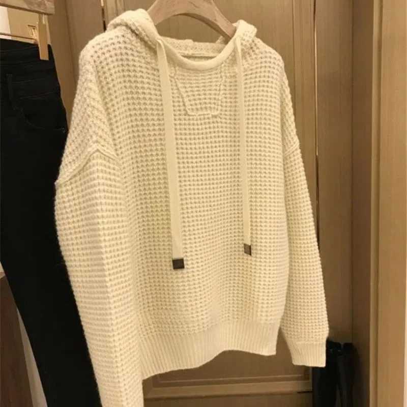 Men's Sweaters New All Match Hooded Sweatshirt for Men with Autumn and Winter Temperament Knitted Drawstring Hoodie Casual Top H261026 - view 5