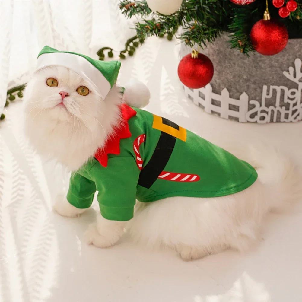 Universal M-2XL Christmas Pet Dress Cosplay Dog Clothes Cat Party Formal Dress Uniform Dog Clothes for Christmas Decorations 261027 - view 1
