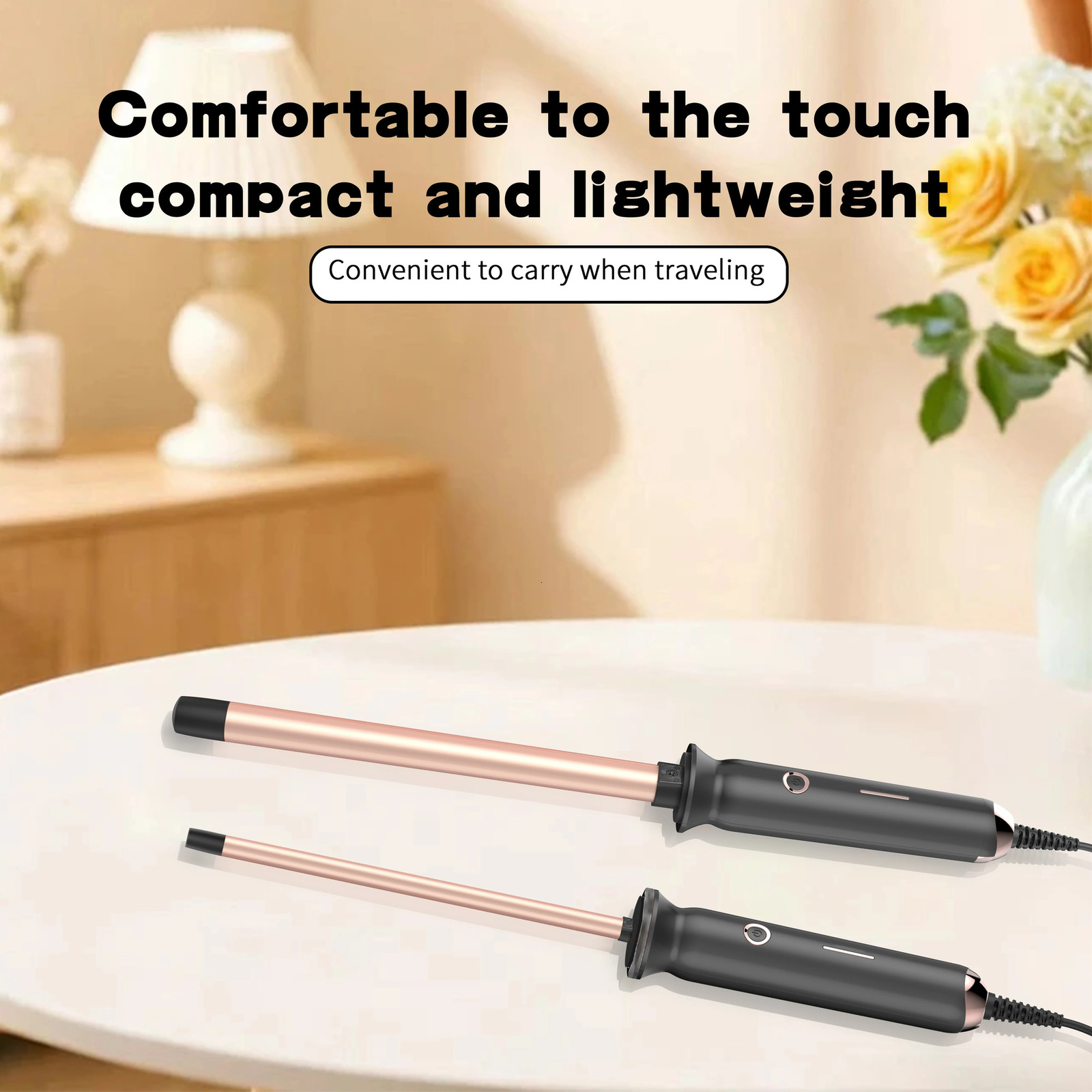 Professional 9mm Curling Wand Set with 2 Combs US Plug Fast Heating Hair Curler for Long-Lasting Salon-Style Curls Home Use 261027 - view 4