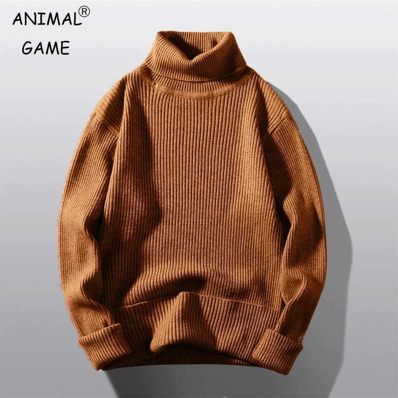 Men's Sweaters Men's Turtleneck Sweater Autumn Men's Knitting Pullovers Rollneck Sweater Winter Warm Men Jumper Slim Fit Casual Streetw - view 1