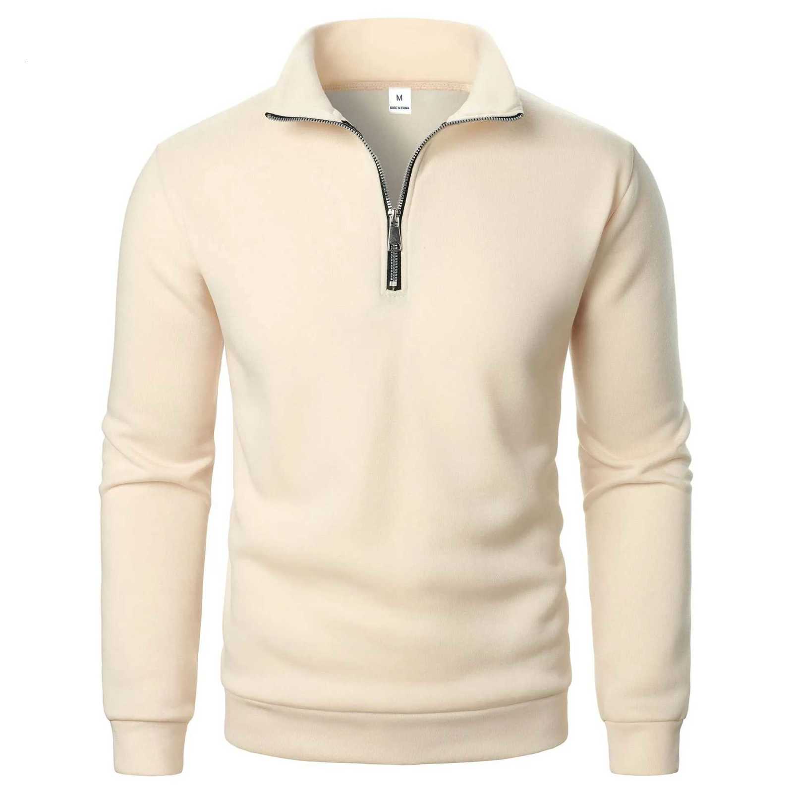 Men's Sweaters 2026 Autumn Men's Zipper Pullover Turtlenecks Warm Sweaters Solid Color Long sleeved Fashion Male Casual Daily Sweatshirt Top - view 4