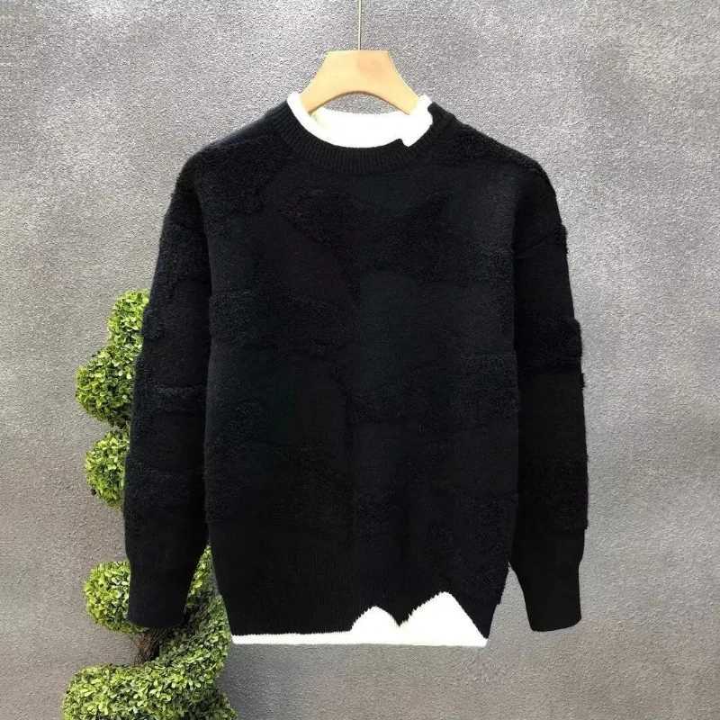Men's Sweaters Autumn Winter New Fashion Round Neck Long sleeve Solid Sweaters Men's Clothing Casual All-match Warm Simplicity Knitting Tops - view 6