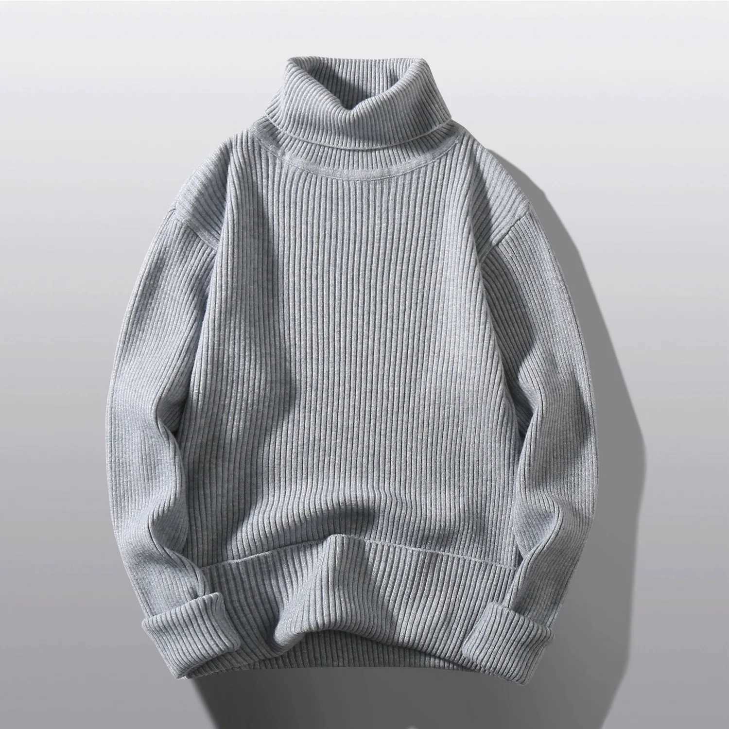 Men's Sweaters Men's Turtleneck Sweater Autumn Men's Knitting Pullovers Rollneck Sweater Winter Warm Men Jumper Slim Fit Casual Streetw - view 6