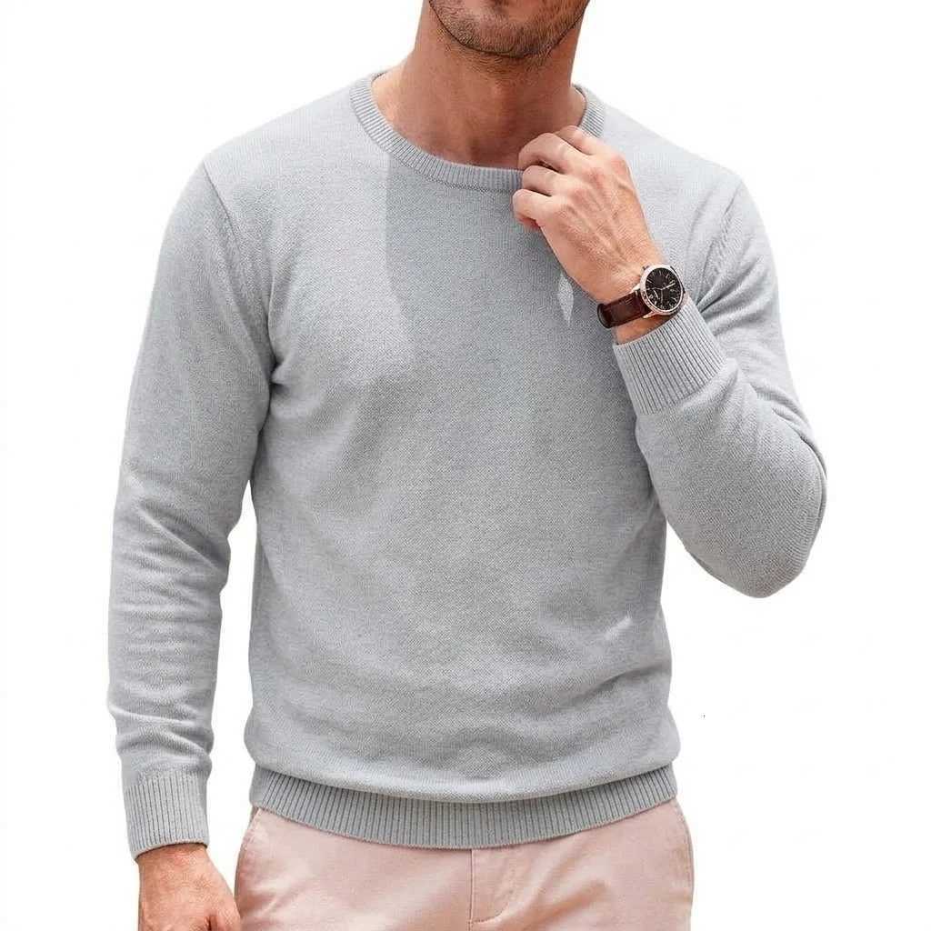 Men's Sweaters New Men's Casual Crewneck Knit Sweater Autumn Soft Jumper Elegant Long sleeve Business Pullover Winter Outwear Knitted Workwe - view 4