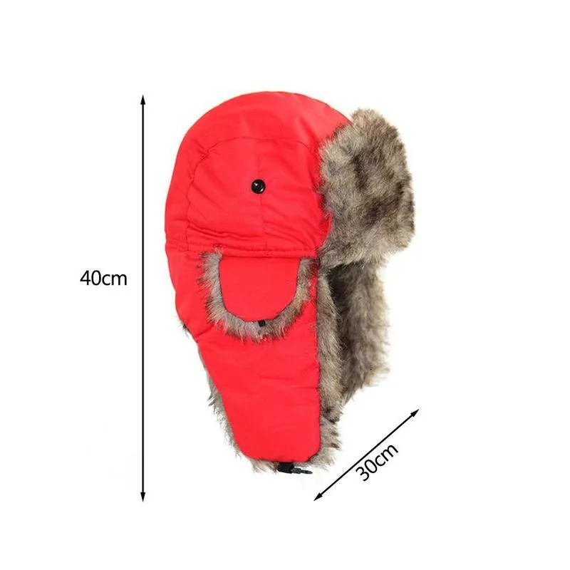 Men Unisex Warm Trapper Trooper Earflap Winter Flaps Ski Hat Hats 261022 - view 7