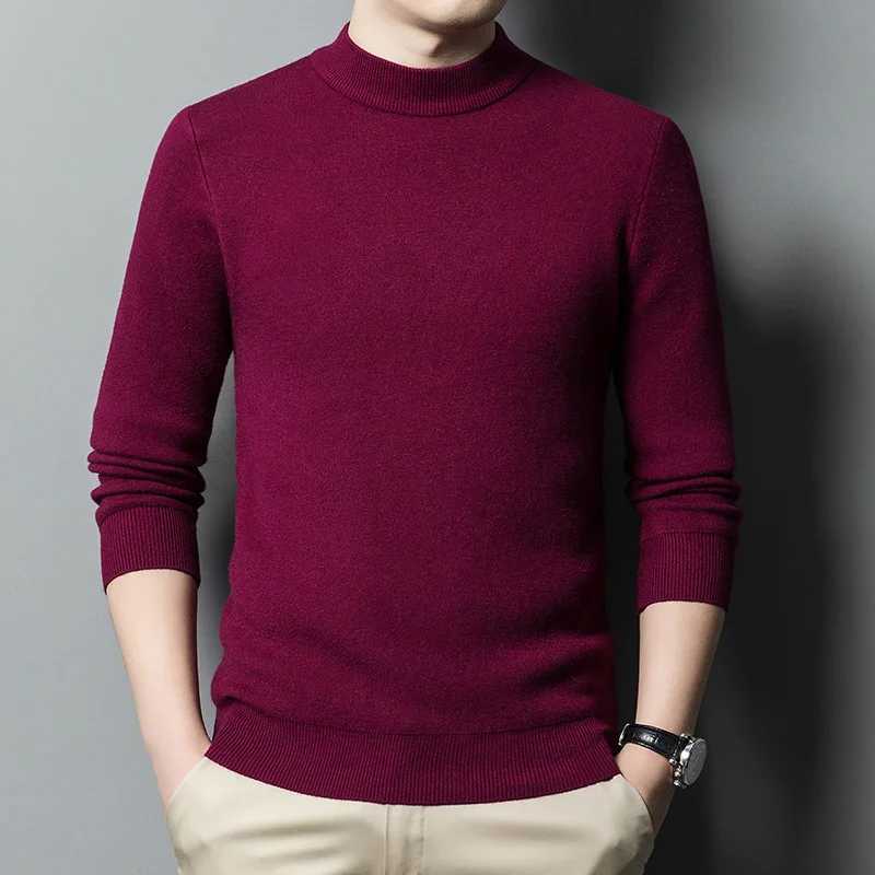 Men's Sweaters Slim Black Tops Men Autumn Winter Turtleneck Long sleeve Slim Pullover Sweater Blouse Top Good Quality Spring Autumn Pullover H261 - view 5