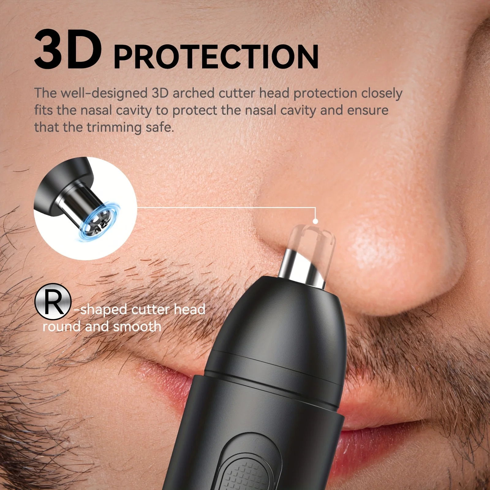 MAXGROOM USB Rechargeable Electric Nose Hair Clipper For Women Washable Head Nose Hair Trimmer For Men and Women 261027 - view 3