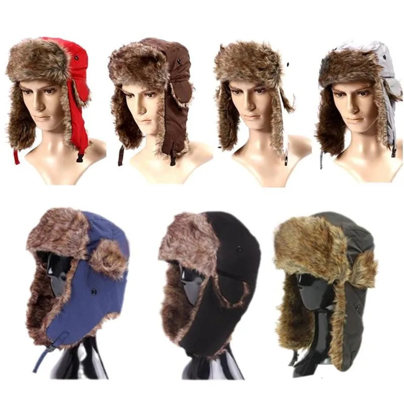 Men Unisex Warm Trapper Trooper Earflap Winter Flaps Ski Hat Hats 261022 - view 4