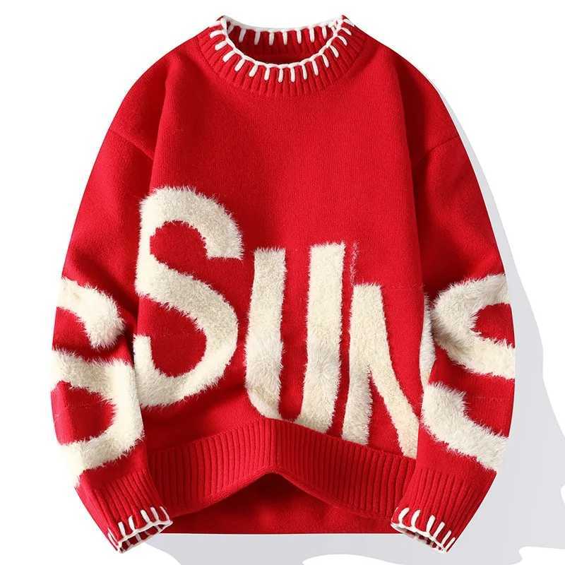 Men's Sweaters New Fashion Men Outwear O-neck Knitted Pullover Sweaters Man Loose Casual Sweaters Quality Male Pullovers Winter Clothing 4XL H261 - view 5
