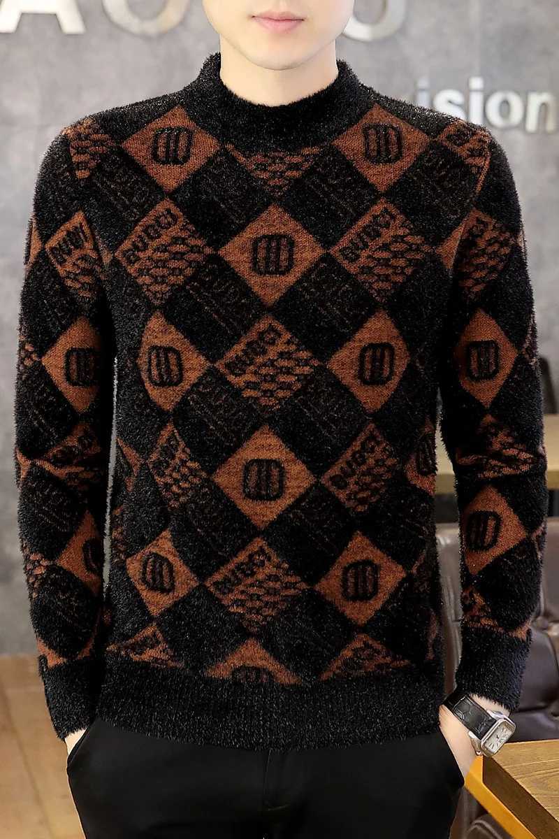 Men's Sweaters Autumn Winter Men Knitted Sweater Round Neck Pullovers Sweater Designer Quality Casual Men Clothing Jumper H261026 - view 5