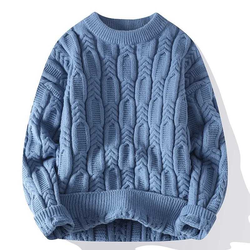 Men's Sweaters Men's Thermal Knit Sweaters Men's Loose Casual Jumper Brand Clothing Men's Long sleeve Knit Sweaters/Man Pullover H - view 7