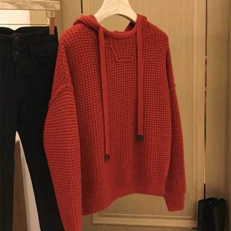 Men's Sweaters New All Match Hooded Sweatshirt for Men with Autumn and Winter Temperament Knitted Drawstring Hoodie Casual Top H261026 - view 4