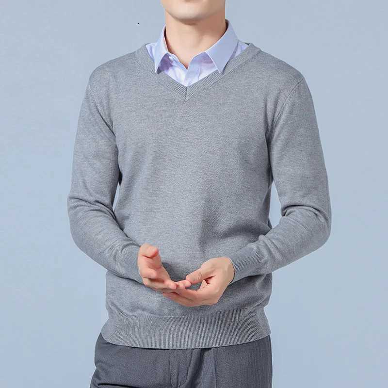 Men's Sweaters Autumn Winter Cashmere Sweaters Men Pullovers Jumper for Men Long sleeve V-Neck Knitted Pullovers Herren Pullover Maglione Uomo H2 - view 5