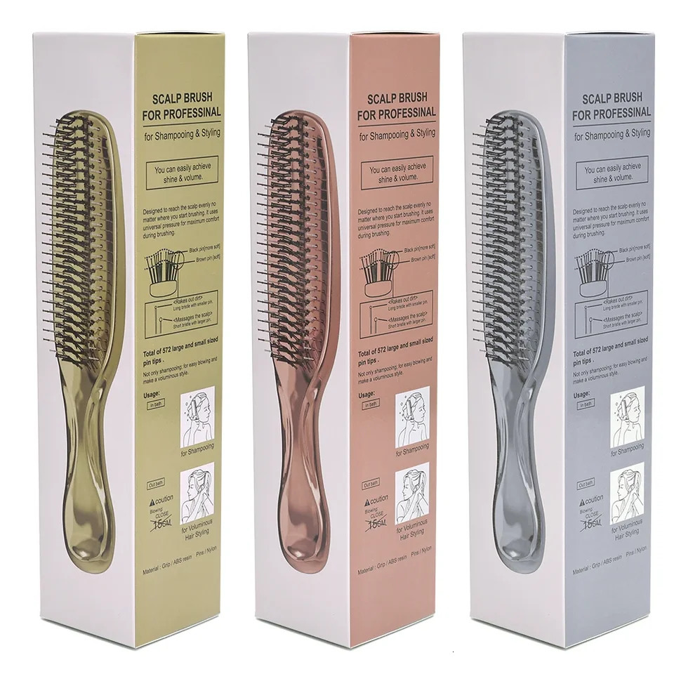 Massage Comb Fine Air Cushion Comb with Electroplated Crafted Wet And Dry Hair Comb Cleansing Massage Scalp Upscale For Woman 261027 - view 7