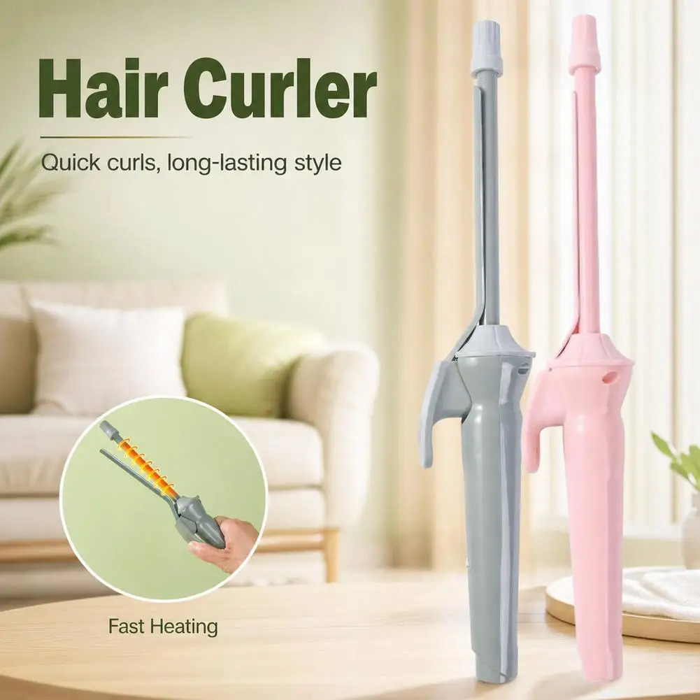 9mm Ultra Thin Ceramic Curling Wand Constant Temperature Curling Iron Fast Heating for Teddy Wool Curls Short Hair Bangs Styling 261027 - view 3