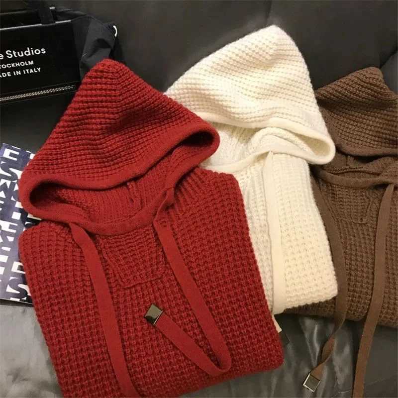 Men's Sweaters New All Match Hooded Sweatshirt for Men with Autumn and Winter Temperament Knitted Drawstring Hoodie Casual Top H261026 - view 7
