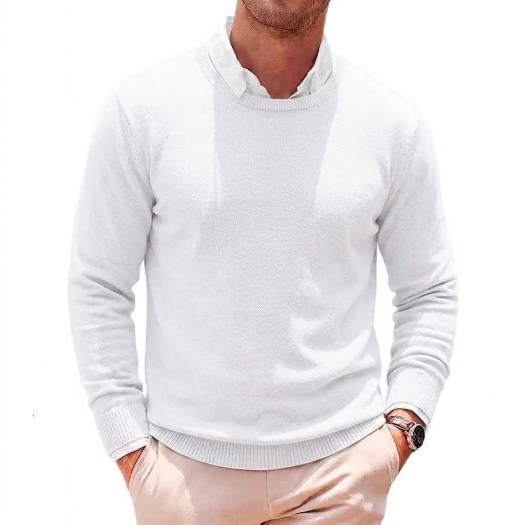 Men's Sweaters New Men's Casual Crewneck Knit Sweater Autumn Soft Jumper Elegant Long sleeve Business Pullover Winter Outwear Knitted Workwe - view 6