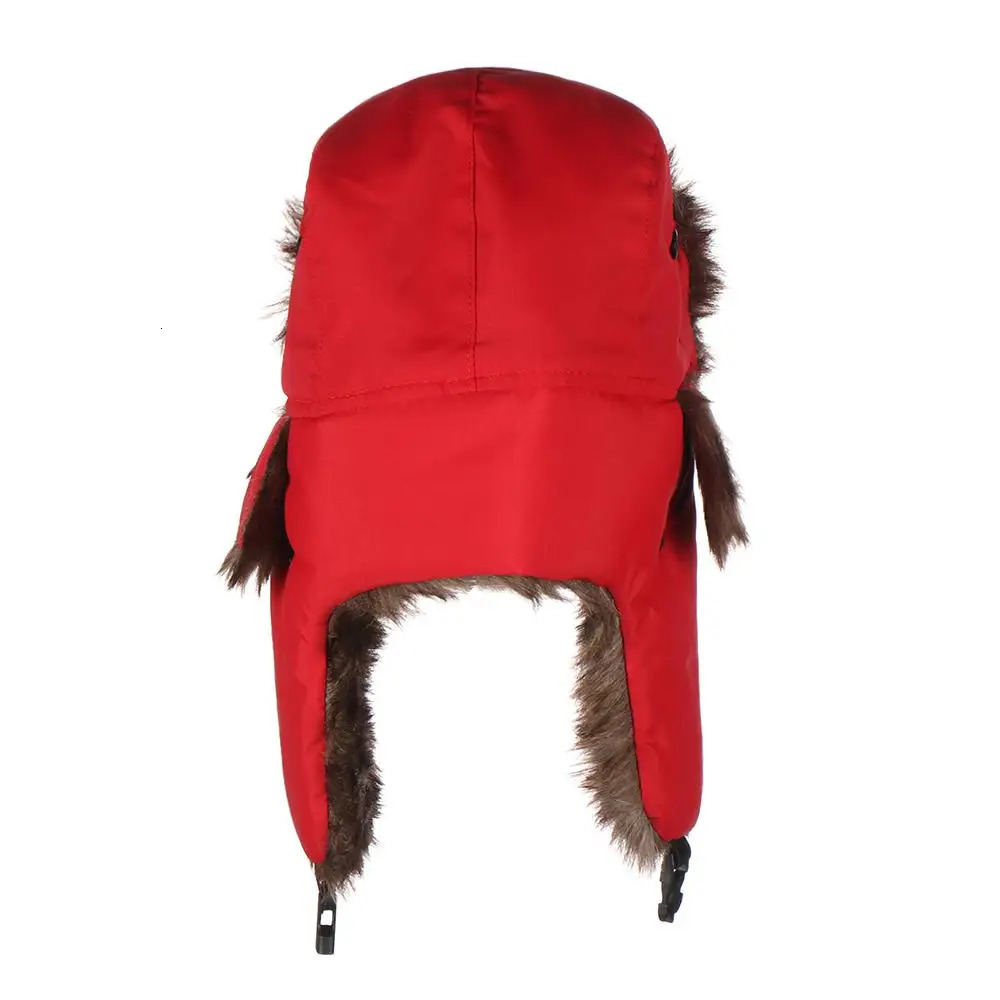 High Quality Earflap Trapper Winter Cap Causal Russian Ushanka Ski Hat Simple Warm Useful Hats for Men Women 261022 - view 4