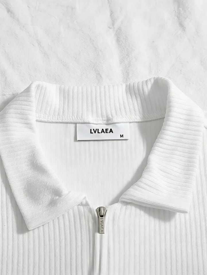Men's Sweaters 2026 New Men Half Zip Knitted Long sleeve Vertical Striped Texture Slim Lapel Sweater Male Office Casual Fashion Pullover H261026 - view 7