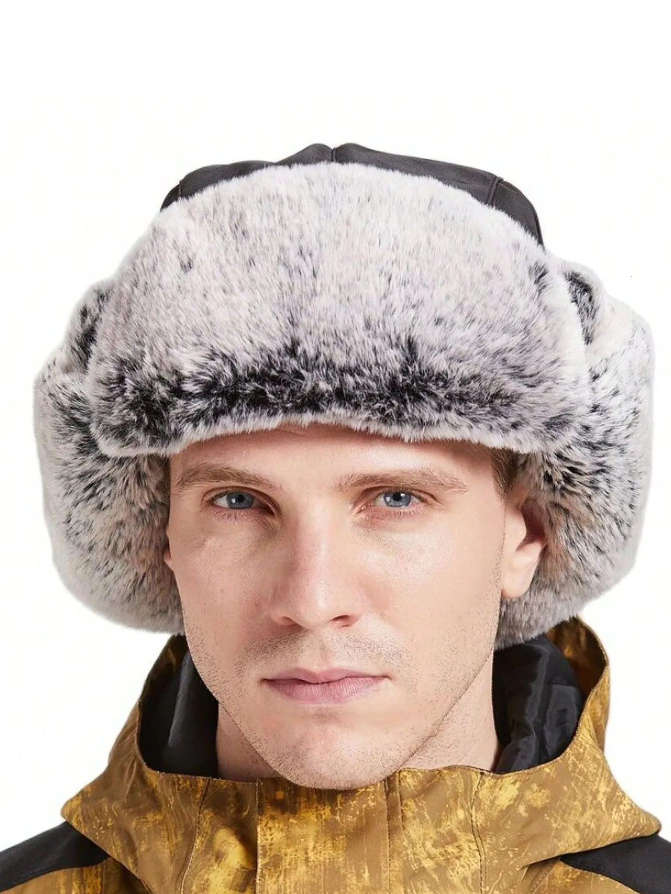 Winter Warm Bomber Hat for Men Women Snow Cap Faux Fur Russian Ushanka Trapper Hats with Earflaps Outdoor Hunting Skiing 261022 - view 5