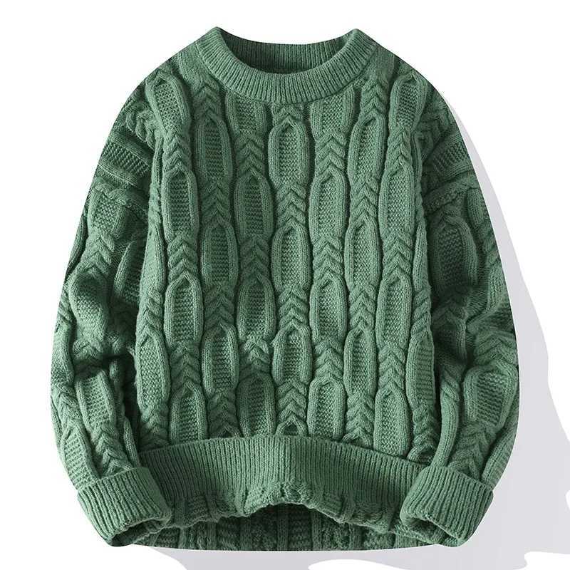 Men's Sweaters Men's Thermal Knit Sweaters Men's Loose Casual Jumper Brand Clothing Men's Long sleeve Knit Sweaters/Man Pullover H - view 3