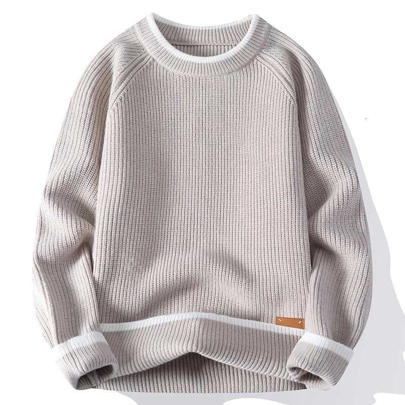 Men's Sweaters Autumn Winter Fashion Knit Sweater Men Patchwork Hole Casual Pullovers O-Neck Youthful Vitality Knitted Pullover Sweaters Men H261