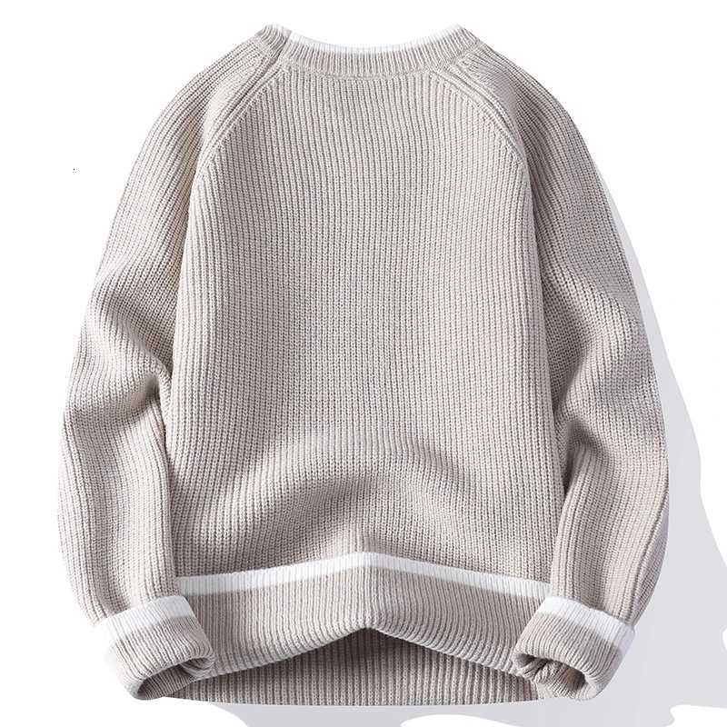 Men's Sweaters Autumn Winter Fashion Knit Sweater Men Patchwork Hole Casual Pullovers O-Neck Youthful Vitality Knitted Pullover Sweaters Men H261 - view 3