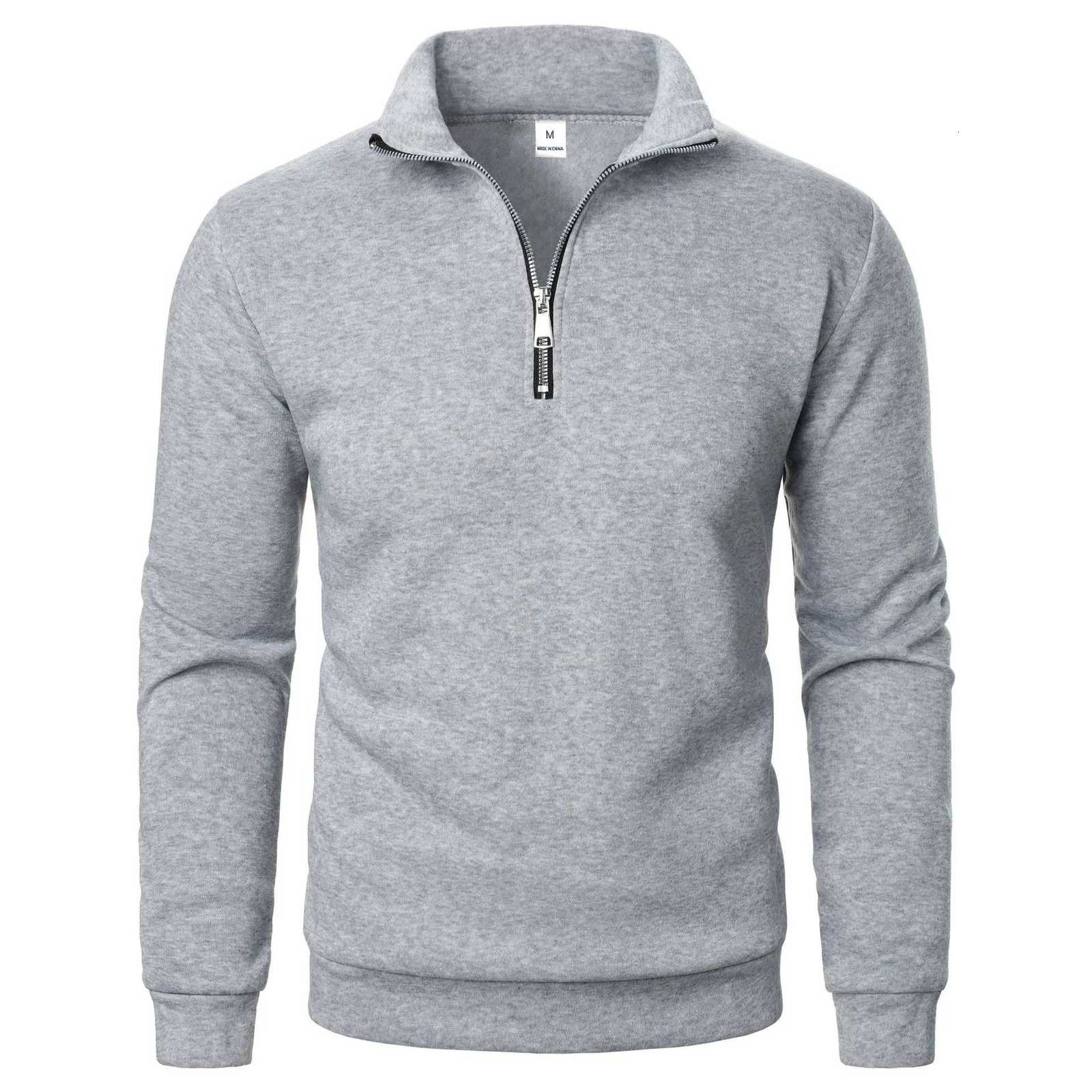 Men's Sweaters 2026 Autumn Men's Zipper Pullover Turtlenecks Warm Sweaters Solid Color Long sleeved Fashion Male Casual Daily Sweatshirt Top - view 5