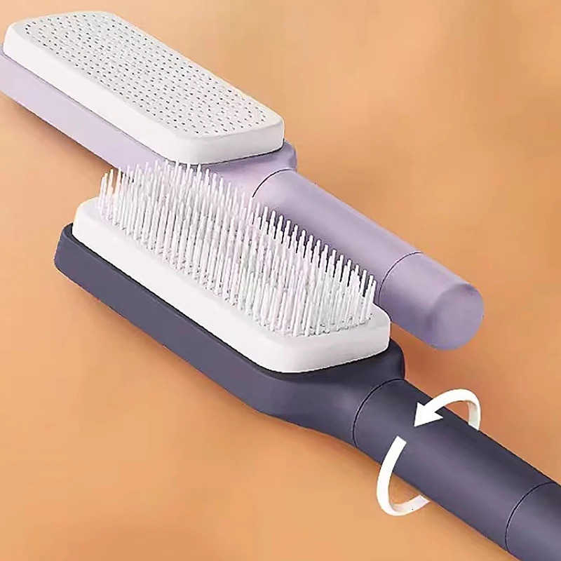 Self Cleaning Hairbrush Women Hair Brush One-key Cleaning Hair Loss Airbag Scalp Massage Comb -Static Hairbrush 261027 - view 7