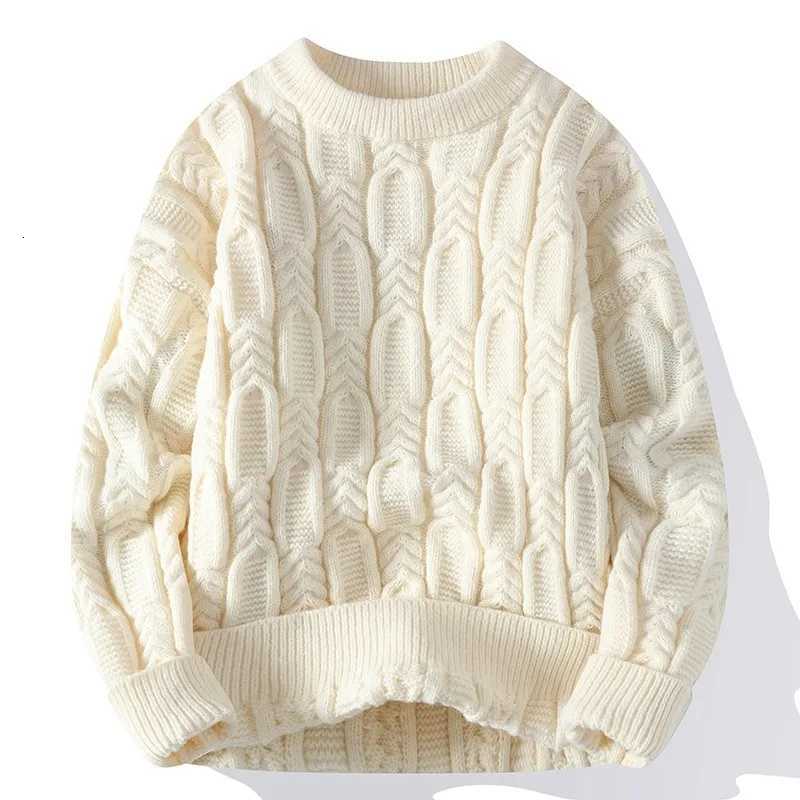 Men's Sweaters Men's Thermal Knit Sweaters Men's Loose Casual Jumper Brand Clothing Men's Long sleeve Knit Sweaters/Man Pullover H - view 4