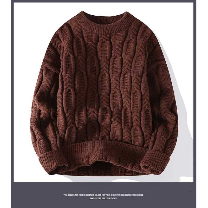Men's Sweaters Men's Thermal Knit Sweaters Men's Loose Casual Jumper Brand Clothing Men's Long sleeve Knit Sweaters/Man Pullover H - view 5