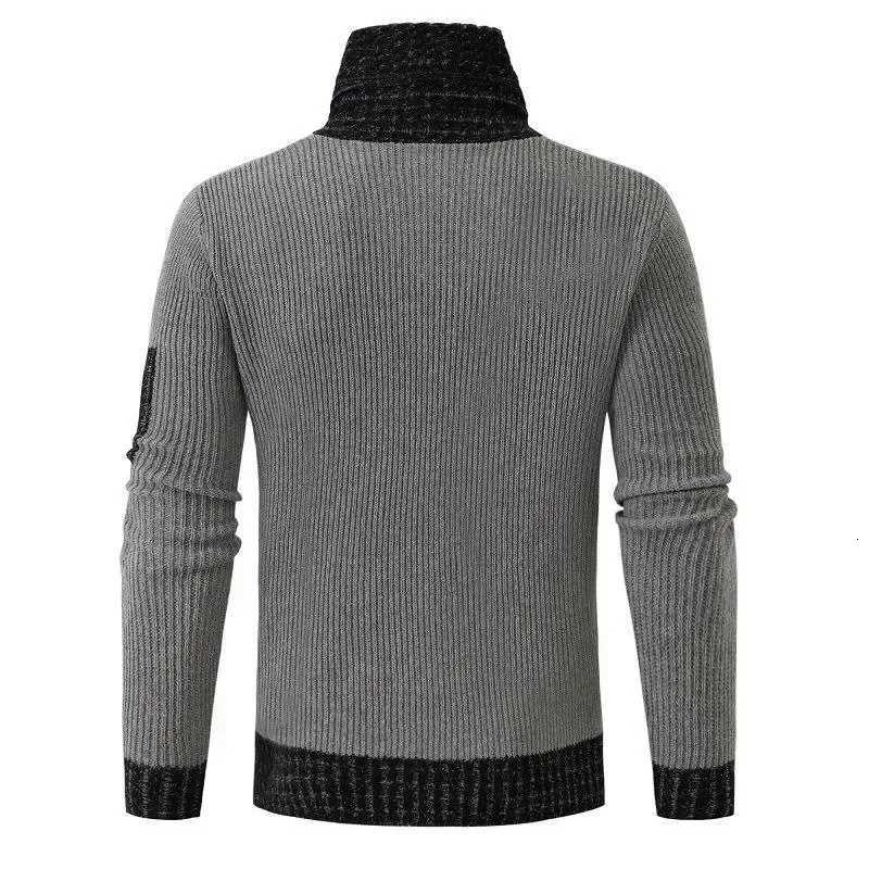 Men's Sweaters New Autumn Winter Men Casual Vintage Knitted Sweater Wool Turtleneck Oversize 2025 Korean Men Warm Cotton Pullovers Sweaters H2610 - view 5
