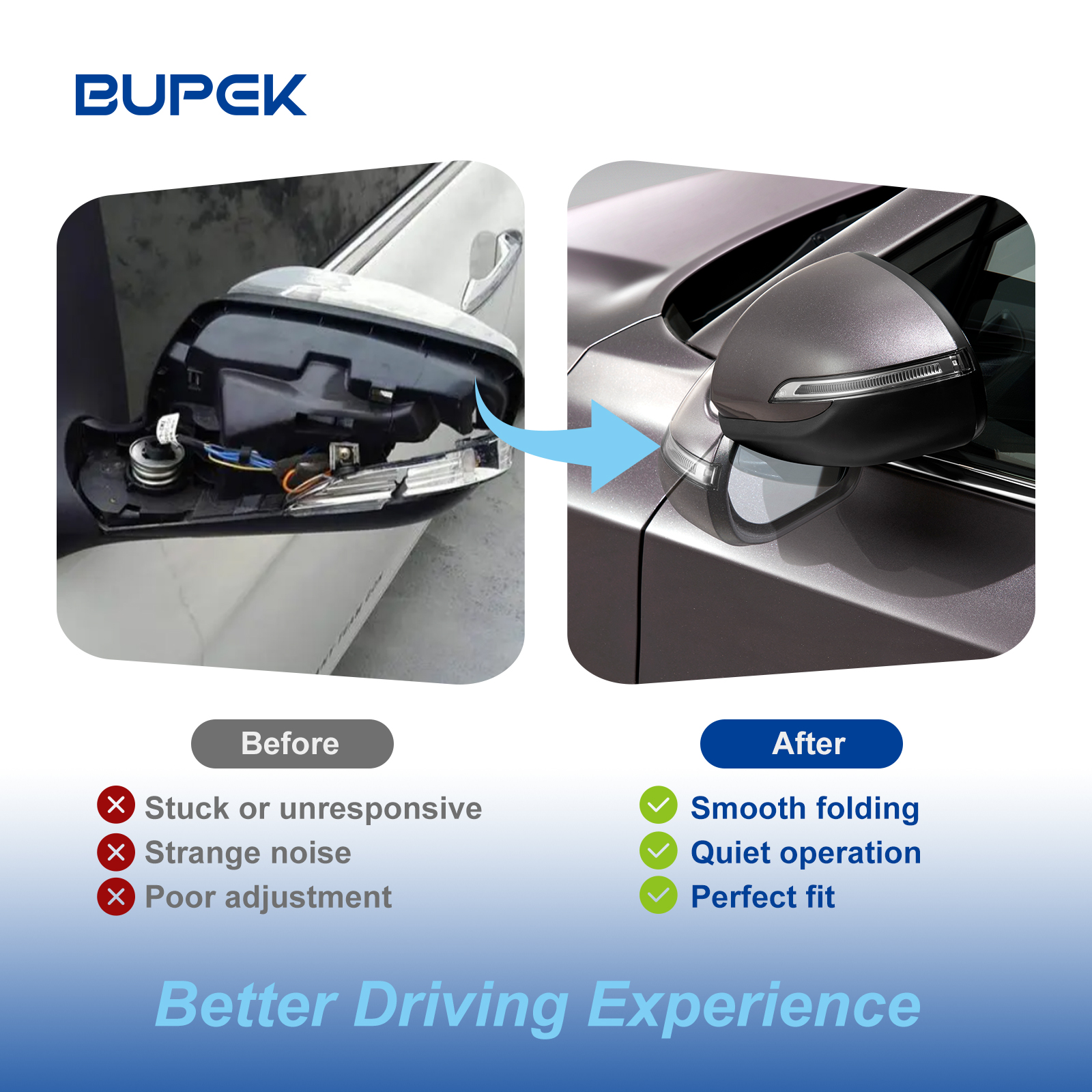 AZGIANT Power Side Wing Mirror Folding Assembly Motor for Chevrolet Hyundai Starex Azera Grandeur High Quality Rear View Mirror - view 6