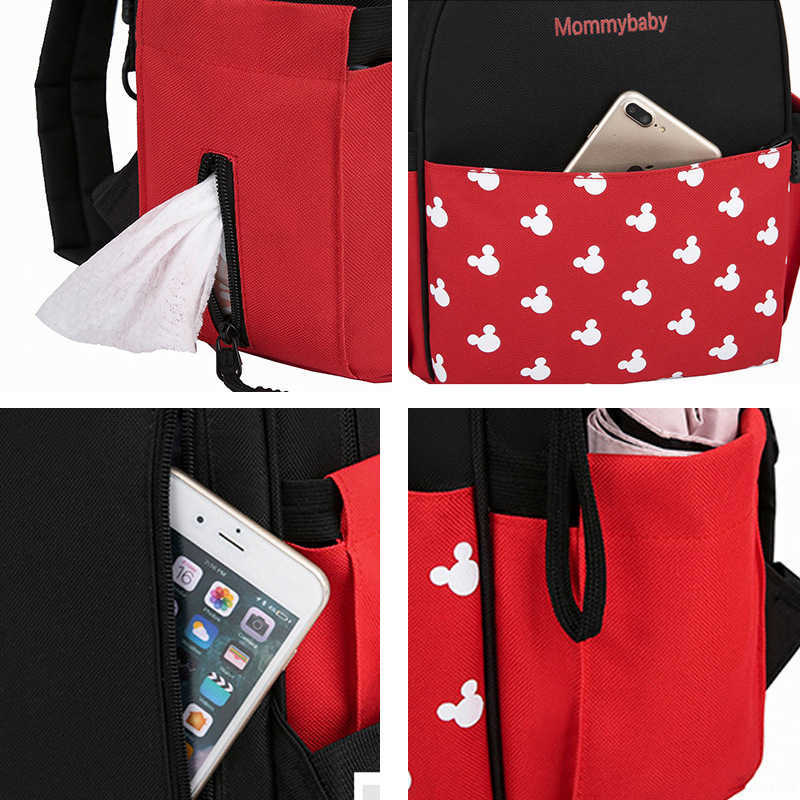 Disney Diaper Backpack Baby Bags for Mom Fashion Mummy Maternity Diaper Organizer Mickey Minnie Stroller Travel Bag H260305 - view 4