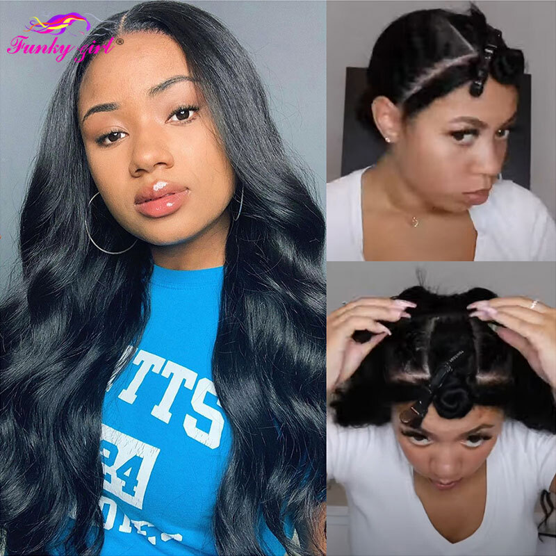 FG Body Wave 2X4 U Part Natural Wigs 8~28 Inch For Black Women 150% Brazilian Curly Human Hair Wig