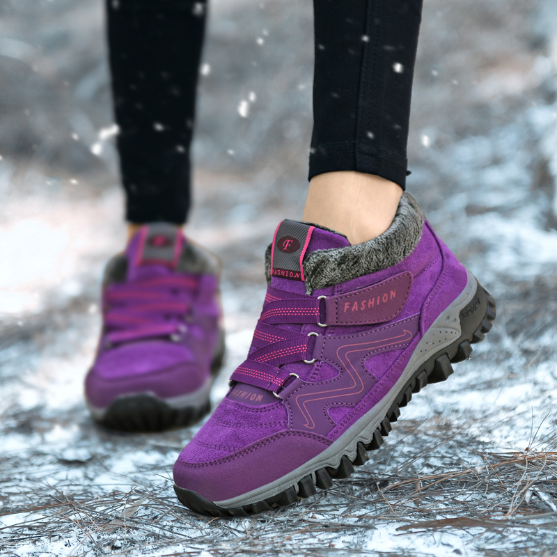 Men 2022 NEW hot Keep Warm Fur Snow Winter Work Casual Sneakers Rubber Ankle Boots Unisex Free Shipping Women Shoes