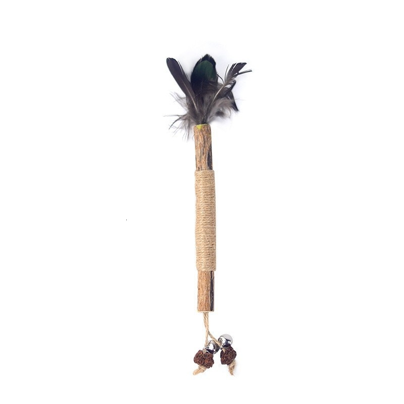 Wooden Polygonum Toy for Self Enjoyment and Soothing Mint Ball Stick Pussy Tooth Grinding Cat Supplies
