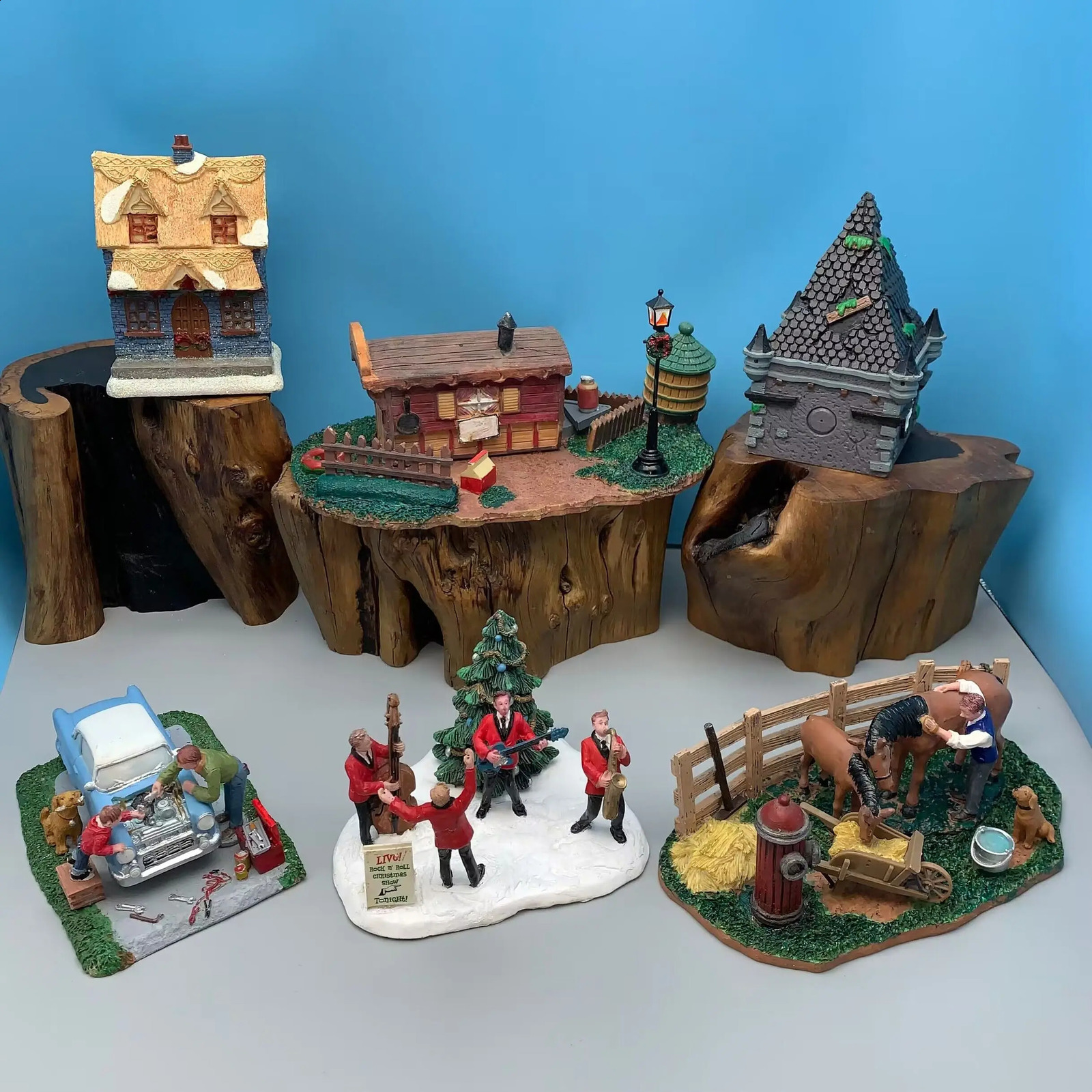 Halloween Christmas Farm Etc. Sand Table Gardening Decor DIY Bonsai Decoration Articles Handicraft Gifts Desk Sculpture 240830