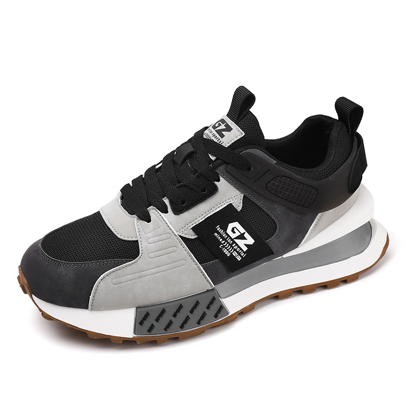 Men's outdoor running versatile thick soled mesh casual shoes 241115