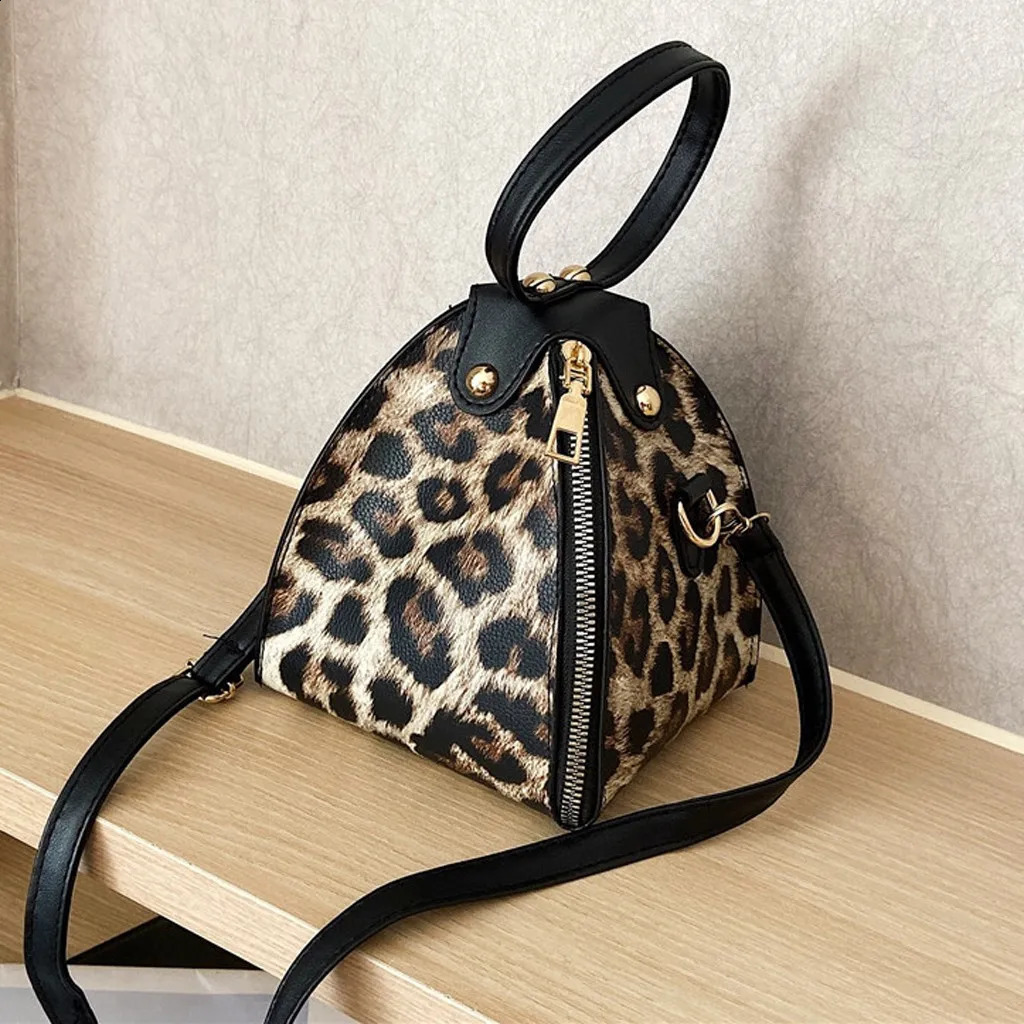 Leopard Print womens bag PU leather cross body bag mini girl messenger bag womens shoulder handbag snake leather clutch bag wallet 240830