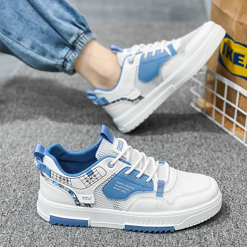 Men's lightweight mesh anti odor versatile casual board shoes