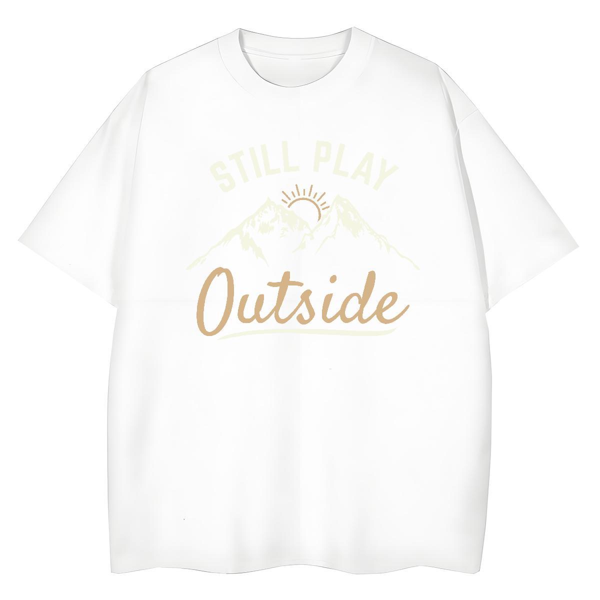 Free Shipping T-Shirts for Men 230g Pure Cotton monogram Street wear Hip Hop Black White Round Neck Short Sleeve Tshirt for Man Woman 2024 New Polos