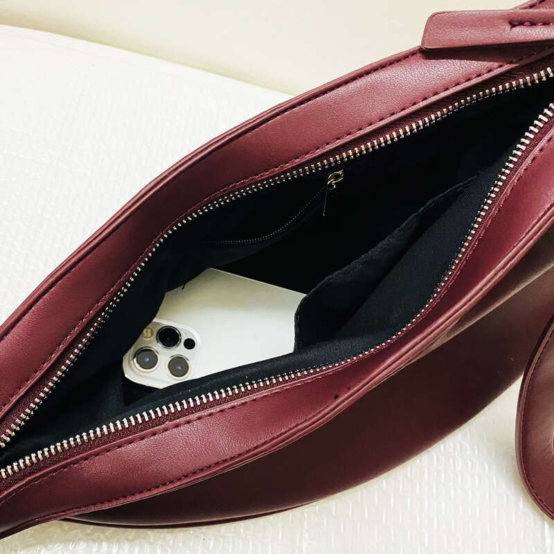 Vintage Bags: Chic Half Moon Shoulder Bag - Retro Style PU Leather Handbag, Adjustable Strap, Lightweight For Daily Use, Women's Designer Purses